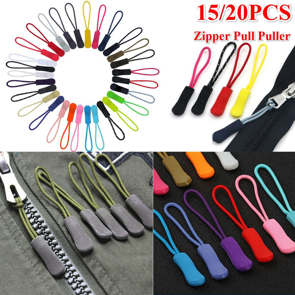 Clip Buckle Zipper Pull Cord Rope Pullers Ends Lock Zips Zip Puller Replacement
