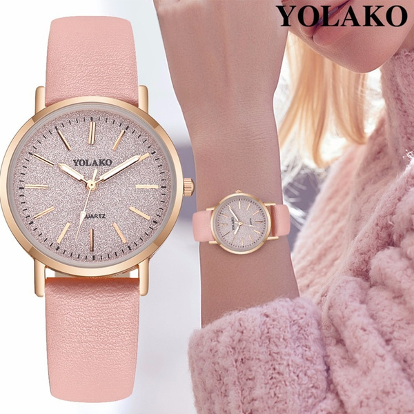 2020 Geneva Watches Women Montre Femme Watches For Women Fashion Womens Watches Ladies Watch Simple Watches Faux Leather Watches Analog Quartz Wrist