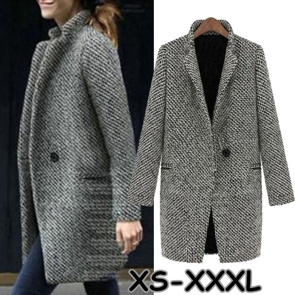 Grey wool jacket discount ladies