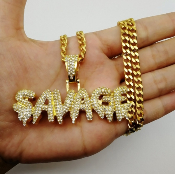 savage iced out chain