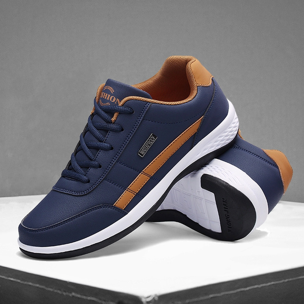 Men's Leather Casual Sneakers Sports 