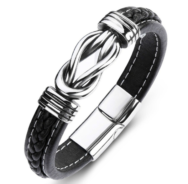 Men's biker bracelets - Men's steel bracelet - Hommebijoux