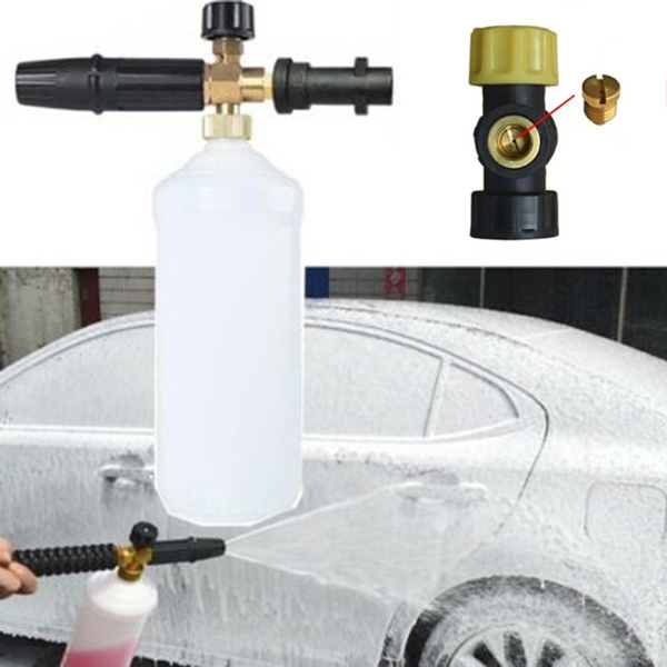 Adjustable Nozzle Sprayer Car Wash Cleaning Kit Foam Lance Soap Dispenser  Bottle for Karcher K2-K7 Washer Cannon Jet
