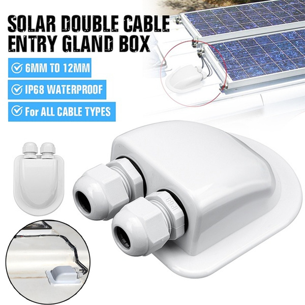 Roof Cable Entry Gland /solar Panel Double Cable Gland Box For Caravan