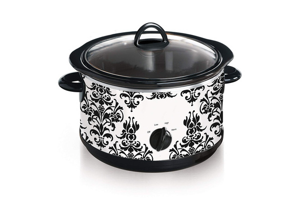 Crock-Pot 4.5 QT Damask Pattern Manual Slow Cooker - Shop Cookers