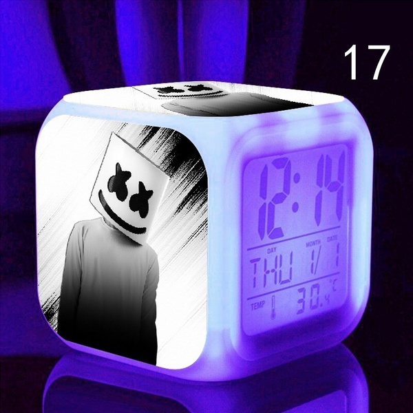Details about   Marshmello Alarm Clock DJ Doctom Gift LED Christmas Light  Birthday Gift Shining 