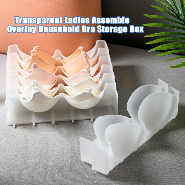 6pcs Bra Storage Box Bra Box Closet Underwear Organizer Drawer Divider  Plastic Bras Underwear