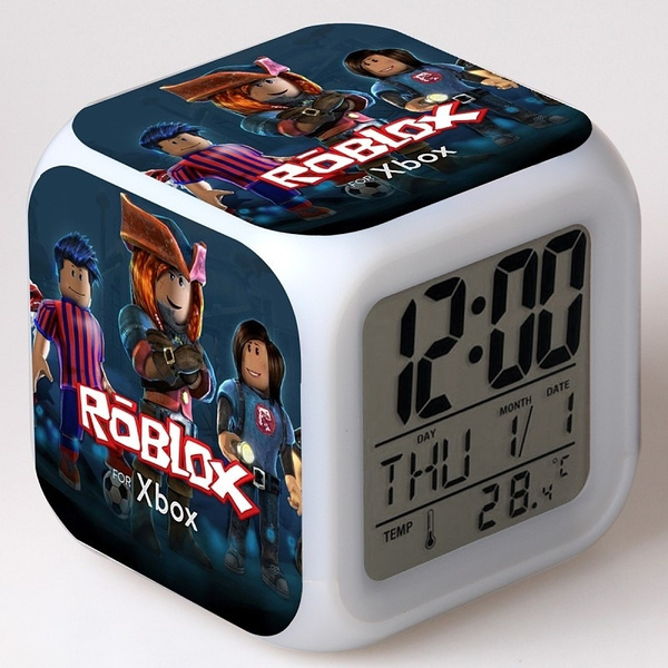 Beautiful Roblox 7 Color Changing Led Digital Alarm Clock Beautiful Night Glow Led Clock Cute Beautiful Toy Surprise Gift For Children Wish - beautiful roblox 7 color changing led digital alarm clock