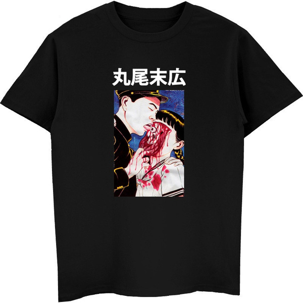 Junji Ito Collection Horror Anime Manga T-Shirt Men's Large Short Sleeve  White