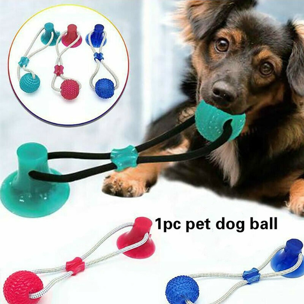 Dog Toy With Suction Cup, Dog Molar Bite Toy Suction Cup Dog Toy,  Multifunctional Dog Toy Ball