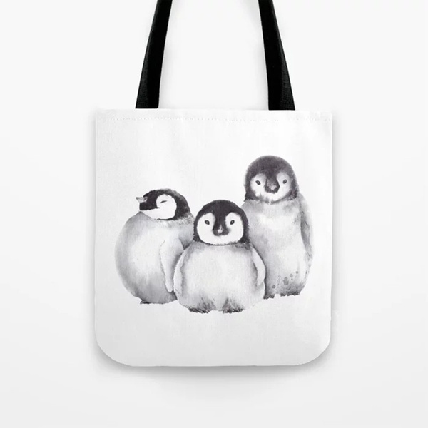 penguin tote bag