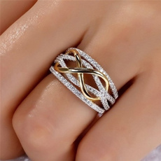 crystal ring, Love, Women Ring, infinityring