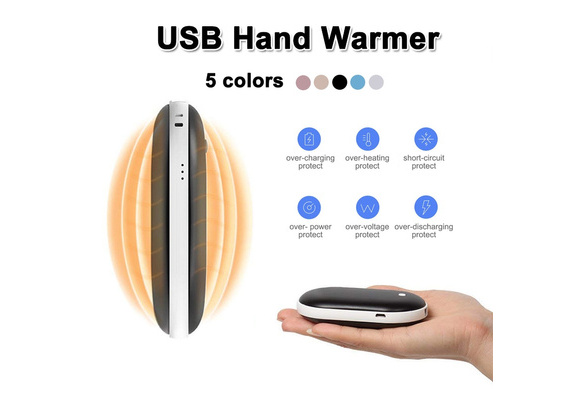 Pocket Hand Rechargeable Hand Warmer 5200mAh USB Electric Power Bank/Hand ED 
