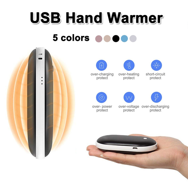 Rechargeable Hand Warmers USB Heater Power Bank Electric Pocket 