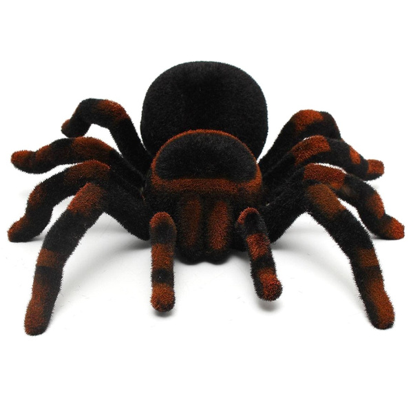 Radio Controlled Black Widow Spider Furry Scary Great Prank NEW 