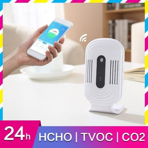 Smart WiFi CO2 HCHO TVOC PM2.5 Meter Air Quality Analysis Tester Sensor Detector 