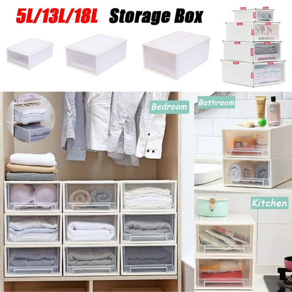 Household Container Box Cabinet Storage Box Clear Storage Box