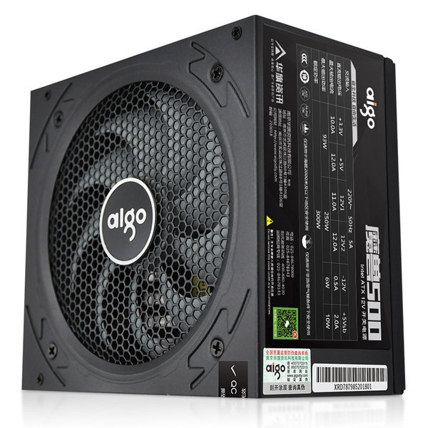 Computer Chassis Power Plug 220V500W Desktop Computer Power Supply ATX Host PC Chassis Power Supply ...