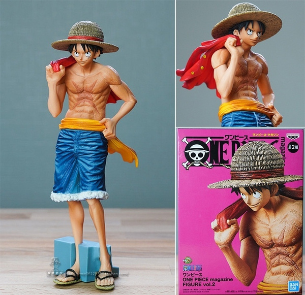 One Piece Magazine Figure Monkey D Luffy Figurine Action Figure Toy Doll Figurals Op Model Gift Wish