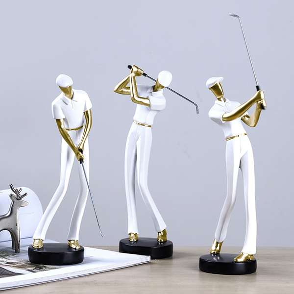 Nordic Creative Wine Cabinet Decorations Golf Figures Statues Home Living Room Tv Cafe Decoration Wish - Golf Statues Home Decorating
