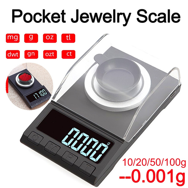 Digital Scale, Portable High Precision Scale With Back-lit Lcd