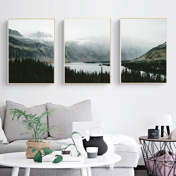Living Room Decor Canvas Painting Natural Picture Landscape Posters Wall Art