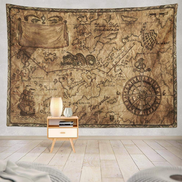 Antique World Map Tapestry Old Pirate Map With Grunge Wall Hanging Tapestry Kids Adults Bedroom Living Room Dorm College Decor 59x59 Inches Old Pirate Map Wish Antique World Map Tapestry Old Pirate Map With Grunge Wall Hanging Tapestry Kids Adults Bedroom Living Room Dorm College Decor 59x59 Inches Old Pirate Map Wish