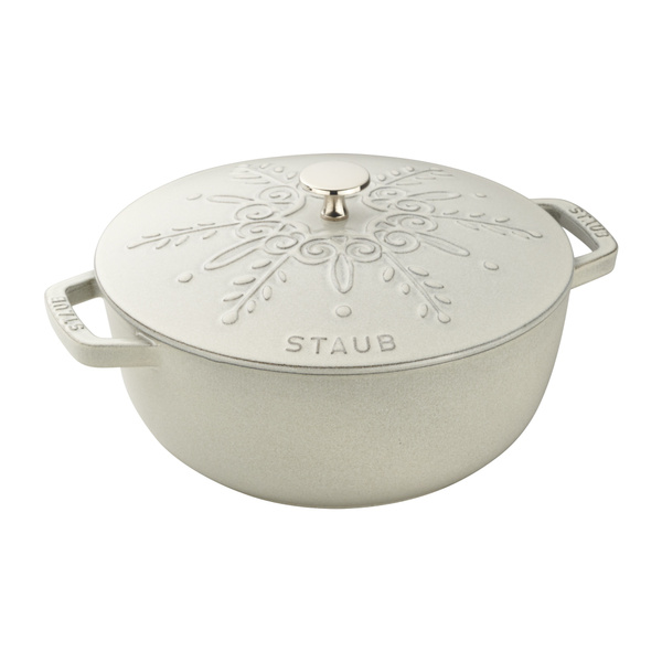 Staub - Cast Iron 3.75-qt Essential French Oven Truffle - White