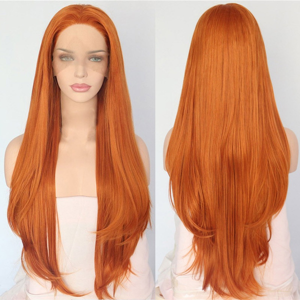 Orange Color Natural Wave Valentines Day Current Hair Daily Makeup ...