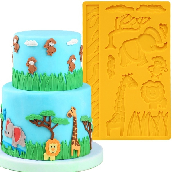 Happy Birthday Silicone Cake Fondant Mould Decorating Chocolate Baking ca