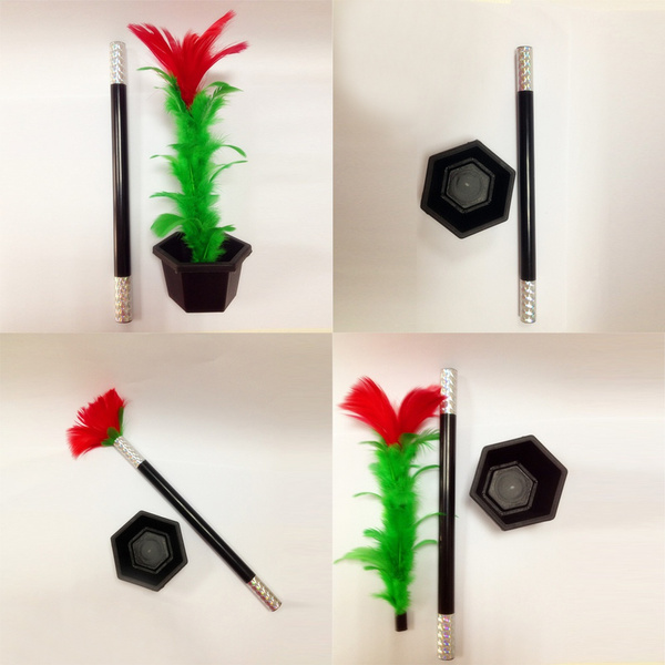 Comedy Magic Wand To Flower Magic Trick Kid Show Prop Toys Kids Gift KW 