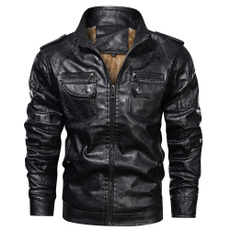 blackleatherjacket, leatherjacketformen, Fleece, Fashion