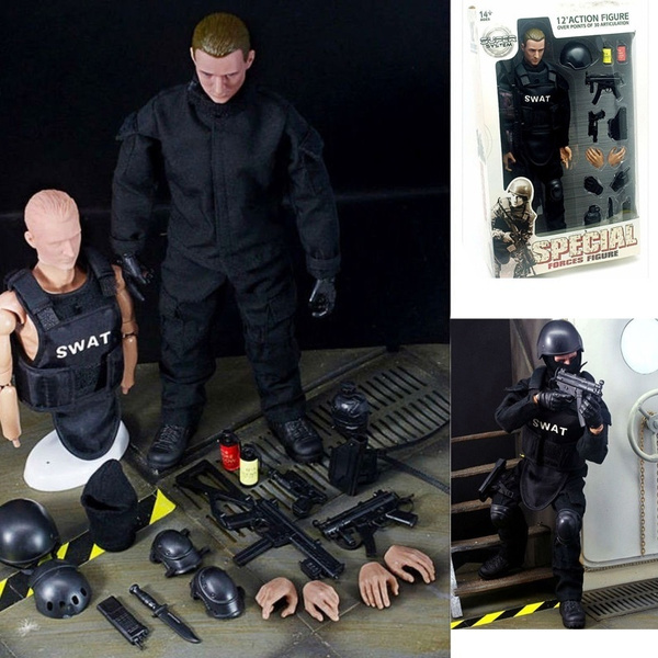 1 x New Set of 1/6 SWAT Police Uniform Guns & Accessories For 12" Action Figures 