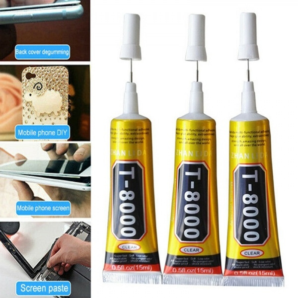 4 Pezzi Colla Multiuso T8000 Per Smartphone, Schermo Cellulare