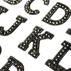 Fashion, Iron, alphabet, irononpatch