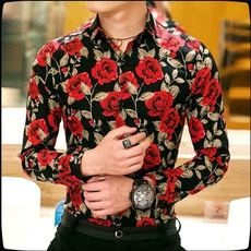 Flowers, Shirt, long sleeved shirt, Long Sleeve