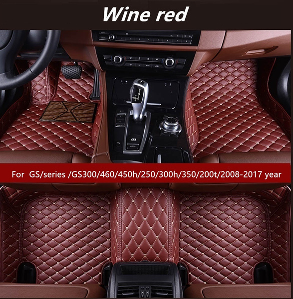 For LEXUS GS/series /GS300/460/450h/250/300h/350/200t/2008-2017 year car mat  luxury fully enclosed indoor waterproof leather wear-resistant  environmentally friendly carpet non-toxic mosaic pad