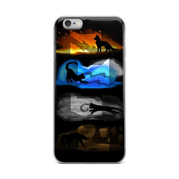 Iphone 6 Plus 6s Plus Pure Clear Case Cases Cover Warrior Cats Four Elements Four Clans Phone Cases Cover for Iphone 11 11 Pro 11 Pro Max X Xs Xr Xs