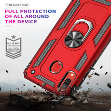 Armor Case For Samsung Galaxy A51 A71 S20 S20 Plus S20 Ultra A10 A20 A30 A40 A50 A70 Note 10 / 5G Note 10 Plus / 5G Shockproof Finger Ring Car Cover For Samsung S8 S9 S10 Note 8 9 10 A7 A8 A9 J4 J6 Plus 2018 / iPhone / Huawei ect