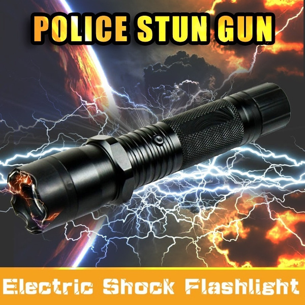 3in1 Selfdefense Stun LED Flashlight Electric Shock Portable Laser