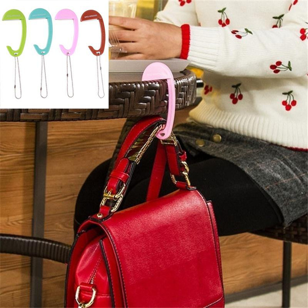 NEW PORTABLE METAL Foldable Bag Hook Handbag Holder Purse Hanger (CAFW01  White) EUR 4,19 - PicClick FR