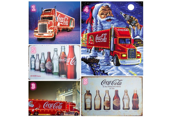5D Diamond Painting Coca Cola Semi Christmas Kit - Bonanza Marketplace