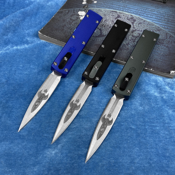 OUTDOORS OTF Tactical Gear Spring Assist Knife Finger Actuator Tanto