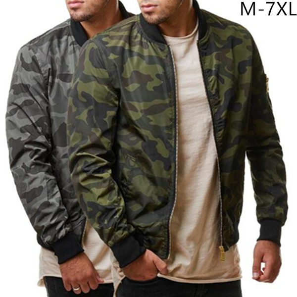 Autumn Camouflage Jackets Male Coats Camo Bomber Jacket Mens Clothing Outwear Plus Size M-7XL | Wish