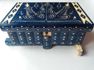 Storage Box, Blues, jewelry box, Magic