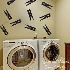 Laundry, Stickers, clothespinsclip, Decals / Stickers