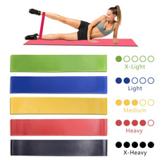Yoga Resistance Rubber Bands Indoor Outdoor Fitness Equipment 0.35mm-1.1mm Pilates Sport Training Workout Elastic Bands