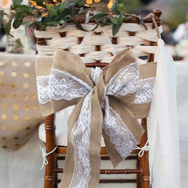 Burlap Wedding Bow