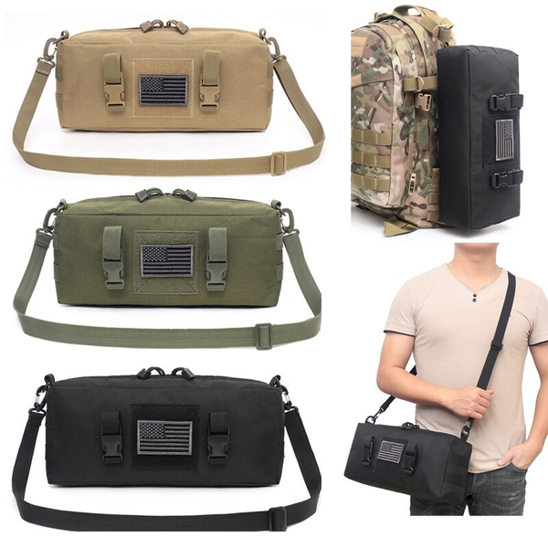 Outdoor Climbing Bags Waterproof Military Tactical Accessories Shoulder Bag  600D Nylon Molle Camping Pack Hiking Waist Bag