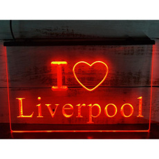 Liverpool, Love, Home Decor, Neon